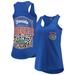 Women's Pressbox Royal Florida Gators Sanders Animal Print Tank Top