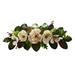 The Holiday Aisle® Christmas Magnolia Swag Silk in Green | 12 H x 36 W x 5 D in | Wayfair 649CCB1FD15A4056A0F1739BA76F462F