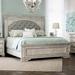 Hetton Tufted Standard Bed Wood & /Upholstered/Polyester in White Laurel Foundry Modern Farmhouse® | 68 H x 67.5 W x 90 D in | Wayfair