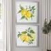 August Grove® Lemon Squeeze I - 2 Piece Painting Print Set Canvas, Solid Wood in Black | 17.5 H x 35 W x 1.5 D in | Wayfair