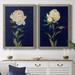 Lark Manor™ PRETTY AS A PEONY I - 2 Piece Picture Frame Print Set on Canvas in Blue/Green/White | 31 H x 44 W in | Wayfair