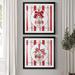 The Holiday Aisle® Candy Cane Christmas I - 2 Piece Painting Print Set Paper, Solid Wood in Green/Red/White | 34.5 H x 69 W x 1.5 D in | Wayfair