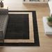 Black 96 x 0.38 in Area Rug - Beachcrest Home™ Balduin Handmade Flatweave/Beige Area Rug Cotton/Jute & Sisal | 96 W x 0.38 D in | Wayfair