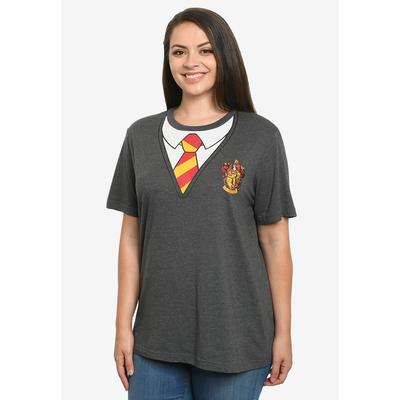Plus Size Women's Women's Harry Potter T-Shirt Costume Tee Hogwarts Gryffindor by Harry Potter in Gray (Size 4X)