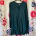 Free People Dresses | Free People Long Sleeve Tunic Dress Turquoise | Color: Blue/Green | Size: S