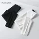 Pantalon Slim Commandé pour Femme ATIONS Casual Temperament All-Match Semi FJWhite Black Office