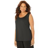 Plus Size Women's The Timeless Tank by Catherines in Black (Size 2X)