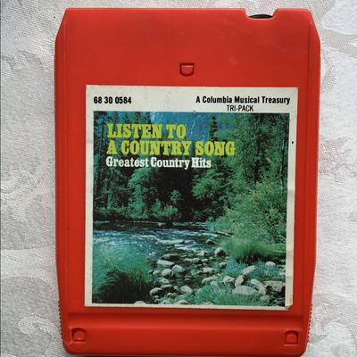 Columbia Other | 1973 Vintage Listen To A Country Song Hits 8-Track Tape | Color: Black | Size: Os