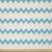 East Urban Home Ambesonne Teal Fabric By The Yard, Horizontal Zigzag Lines Chevron Triangles Pattern Simple Classical Geometric Design, Square | Wayfair