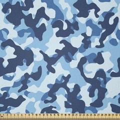 East Urban Home Camouflage Fabric By The Yard, Costume Pattern w/ Vibrant Color Palette Abstract Composition Concealment, Square | 36 W in | Wayfair