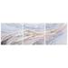 Empire Art Direct Heavens 2 Textured lic by Martin Edwards - 3 Piece Wrapped Canvas Painting Print Set Canvas in Gray/White | Wayfair