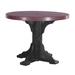 Ebern Designs Tillo Round 42" Outdoor Table Plastic in Black | 36.25 H x 48.25 W x 48.25 D in | Wayfair 37735AB1853745F9B99624BA571E7A17