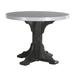 Ebern Designs Tillo Round 42" Outdoor Table Plastic in Gray/Black | 36.25 H x 48.25 W x 48.25 D in | Wayfair F4102FC0C2E947408356E1B1B9ED2AEE