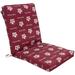 College Covers Clemson Tigers Indoor/Outdoor Seat/Back Cushion, Texas A M Aggies Polyester in Brown/Red | 3 H x 46 W in | Wayfair TAMCC