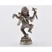 Bungalow Rose 1.25 Inch Tall Dancing Ganesh w/ Snake. Fine Hand Details w/ Gold Patina. Metal in Gray | 1.25 H x 0.5 W x 0.5 D in | Wayfair