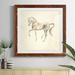 Union Rustic Dressage Horse II - Picture Frame Painting Print on Paper in Black/Blue/Green | 27.5 H x 27.5 W x 1.5 D in | Wayfair
