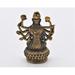 Bungalow Rose Small Sitting Quan Yin On Lotus w/ 2 Arms Figurine. Fine Hand Details On Solid Brass w/ Lovely Patina. 1.25 Inch Tall Metal | Wayfair