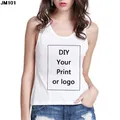 T-shirt de loisirs imprimé personnalisé pour femmes t-shirt Harajuku bricolage photo ou logo