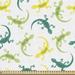 East Urban Home Ambesonne Salamander By The Yard, Colorful & Fun Composition Of Reptiles, Decorative For Upholstery & Home Accents | Wayfair