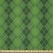 East Urban Home Ambesonne Irish Fabric By The Yard, Antique Tartan Inspired Symmetrical Checkered Diamond Line Plaid Fashion | 72 W in | Wayfair