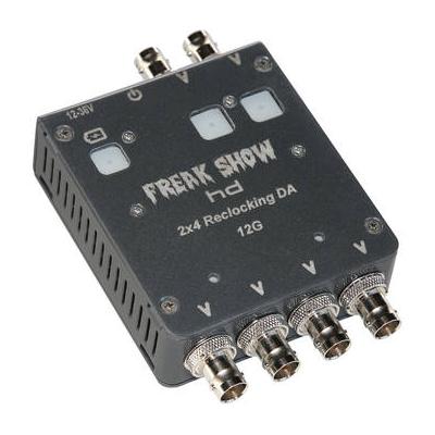 Freakshow HD 2x4 12G-SDI Switchable Reclocking Distribution Amplifier (LEMO-Type Connect 2X4-L