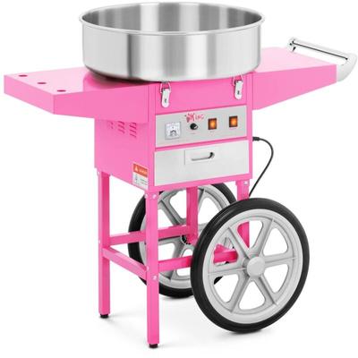 Royal Catering - Zuckerwattemaschine mit Wagen Zuckerwatte Candy Floss Maker 52 cm mit Wagen