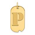 14ct Gold Polished Letter P Initial Animal Pet Dog Tag Pendant Necklace Measures 24.6x13.19mm Wide Jewelry Gifts for Women