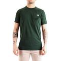 Fred Perry Ringer T-Shirt, T-Shirt - Green - X-Large
