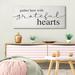 Stupell Industries Gather Grateful Hearts Phrase Charming Home Design by Daphne Polselli - Graphic Art Print Canvas in White | Wayfair