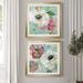 Red Barrel Studio® Asbury Garden Bloom III - 2 Piece Picture Frame Painting Print Set Paper, in Green/Pink/White | 30.5 H x 61 W x 1.5 D in | Wayfair