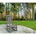 August Grove® Dreier All-Weather Pineapple Cay Porch Rocker Outdoor Chair in Gray | 42.5 H x 26.25 W x 33.75 D in | Wayfair