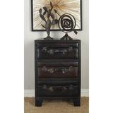 Red Barrel Studio® Iinden 3 - Drawer Accent Chest Wood in Brown | 27.75 H x 14.06 W x 19.19 D in | Wayfair 9C220BC7B1EB4F5C8114DCCA24529FBC