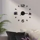 Horloge Murale Ronde de 20 Pouces en Acrylique avec Numéro Tasse à Café et Thé Design Moderne