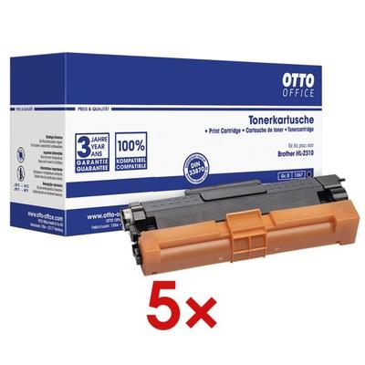 OTTO Office 5x Toner ersetzt Brother »TN-2420« schwarz Image