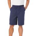 Men's Big & Tall Comfort Flex Full Elastic Shorts by KingSize in Navy (Size 3XL)