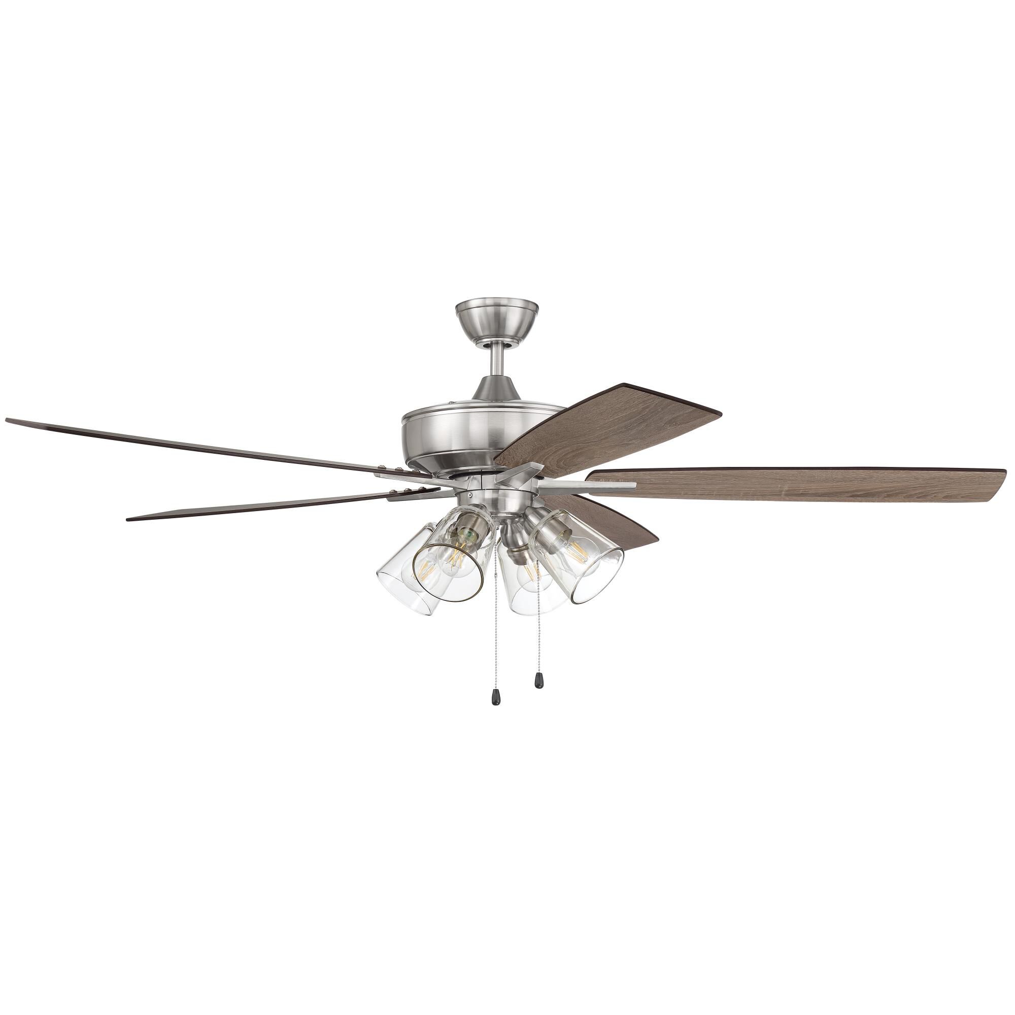 Craftmade Super Pro 60 Inch Ceiling Fan with Light Kit - S104BNK5-60DWGWN