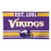 WinCraft Minnesota Vikings 3' x 5' Established 1-Sided Deluxe Flag