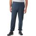 Men's Big & Tall Lightweight Elastic Cuff Sweatpants by KingSize in Heather Slate Blue (Size 4XL)