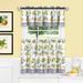 Wide Width Lemon Drop Tier and Valance Window Curtain Set by Achim Home Décor in Yellow (Size 58" W 36" L)