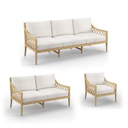Bowery Tailored Furniture Covers - 3 pc. Sofa Set, Sand - Frontgate