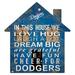 Los Angeles Dodgers 12'' Team House Sign