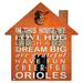 Baltimore Orioles 12'' Team House Sign