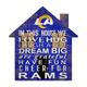 Los Angeles Rams 12'' Team House Sign