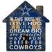 Dallas Cowboys 12'' Team House Sign