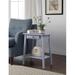 Red Barrel Studio® Ien Accent Table Wood in Gray | 24 H x 18 W x 13 D in | Wayfair 489699D7D40A4145ABDACD8B41900168