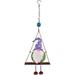 Arlmont & Co. Purple Hat Gnome Swing Bouncy Metal in Indigo | 23.25 H x 7.1 W x 2.35 D in | Wayfair B7DDEA64EE134FA8AB3428166890D618