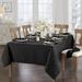 House of Hampton® Corson Woven Damask Jacquard Polyester Tablecloth Polyester in Black | 60 D in | Wayfair 14A41228635F4B1787D77D6629871DCC