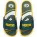 Youth FOCO Green Bay Packers Gel Slide Sandals