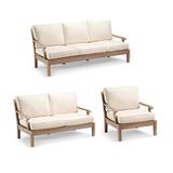 Cassara Tailored Furniture Covers - Seating, Square Coffee Table, Sand - Frontgate