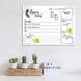 Bungalow Rose 'It Happens Today' Wall Mounted Dry Erase Board in White | 16 H x 20 W x 0.75 D in | Wayfair BGRS1041 41549074